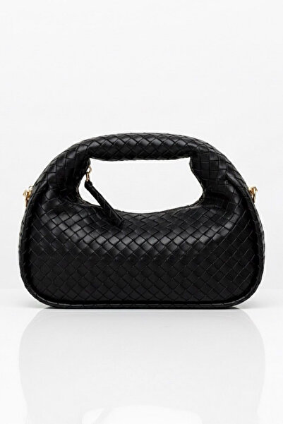 vattara Kadın Çanta Mini Örgülü Clutch El Çantası