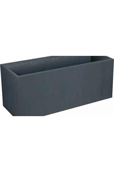 Stone Large rectangular planter anthracite 99.5x39.5x43.5 cm