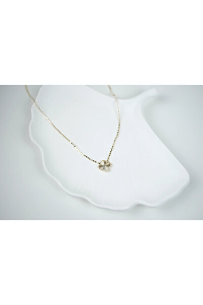 ATELİER TUĞBA Kol057 Shiny Clover Necklace