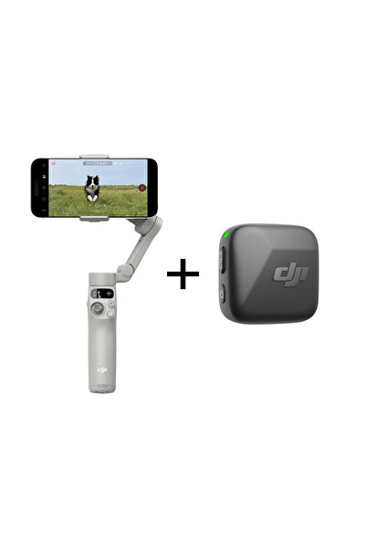 DJI Osmo Mobile 7 + Mic Mini Transmitter - Profesyonel Mobil Çekim ve Ses Kiti
