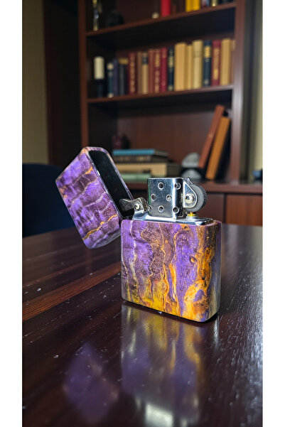 precious Stabilize Dişbudak Ağacı El Yapımı Benzinli Çakmak – Ömür Boyu Garan...