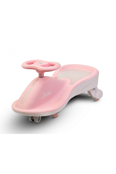 TOYZ by Caretero PlasmaCar Kids Pedalless Toyz Fiesta Pink Gravity Ride-On with Music and Rubber Wheels lum