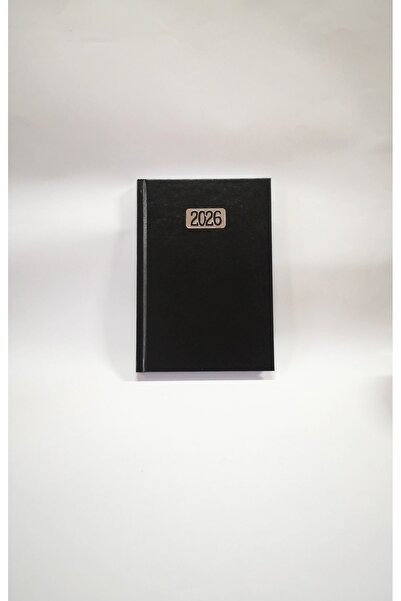 SİM 2026 Günlük Ajanda – 14x20 cm Orta Boy, Siyah Cilt Bezli Sert Kapaklı