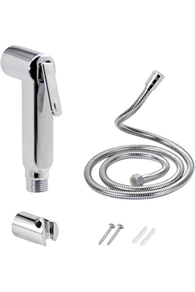 Generic AZTON S-3044 Premium Chrome Handheld Bidet Sprayer Set - 47 in Hose