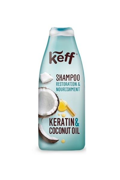 keff Sampon pentru par keratin&coconut oil, 500ml, Sano