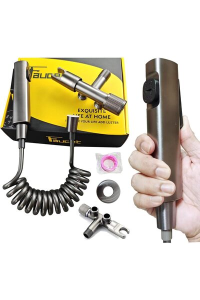 Aishini Premium ssv5.0 Handheld Bidet Sprayer Kit for Toilet (Grey)