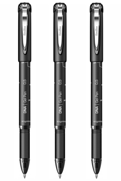 Artlantis Siyah Pilot Kalem DNA Gel Pen 3 Adet Scrikss Pilot Kalem 0.7 mm Rol...