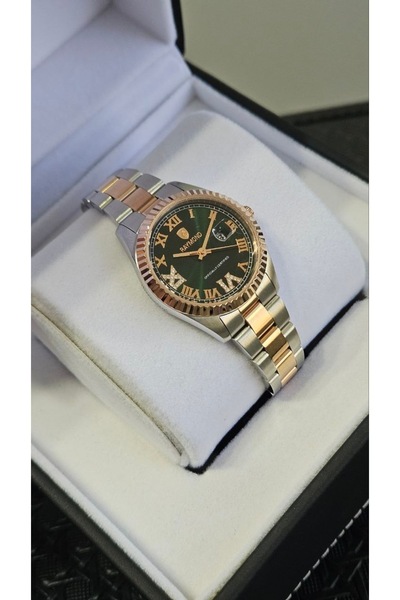 Raymond Rym-611821L Women's Wristwatch Ipr-Green