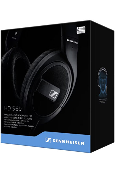 Sennheiser Căști supraauriculare HD 569, Hi-Fi, negre
