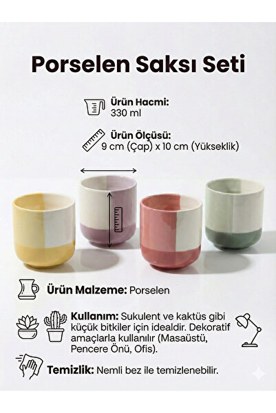 RİVO HOME DECOR طقم ميا المكون من أزرق بلون الكوبالت قطع من البورسلين الملون ...