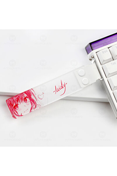 silabor Özel Klavye Kurdelesi Akrilik Yarı Saydam Klavye Askısı Strap Klavye ...