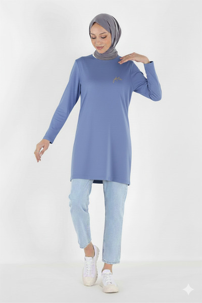 Plistre 1451_Embroidered Basic Hijab Tunic