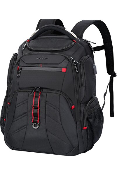 VANKEAN 17.3" Travel Laptop Backpack TSA Friendly Water-Resistant Anti-Theft with RFID & USB, Black