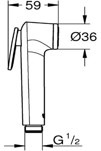 X SPRING Xspring Bidet Sprayer for Toilet, Chrome Plated Handheld Jet Spray Shattaf Head