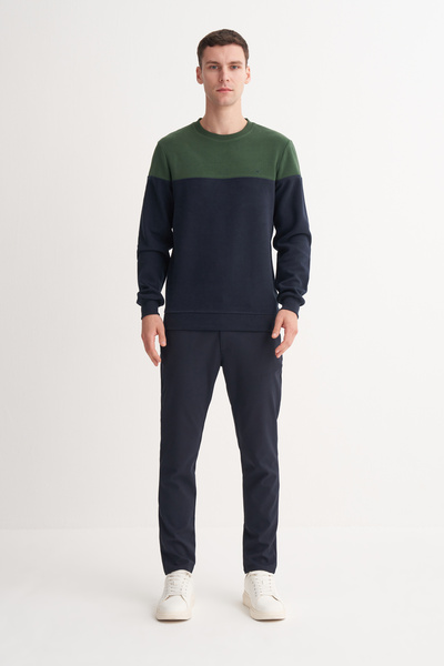 Cazador Slim Fit Cotton Blend Thessaloniki Knit Sweatshirt