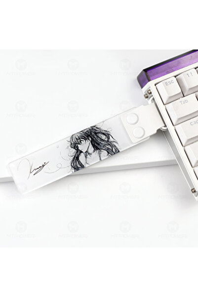 silabor Özel Klavye Kurdelesi Akrilik Yarı Saydam Klavye Askısı Strap Klavye ...