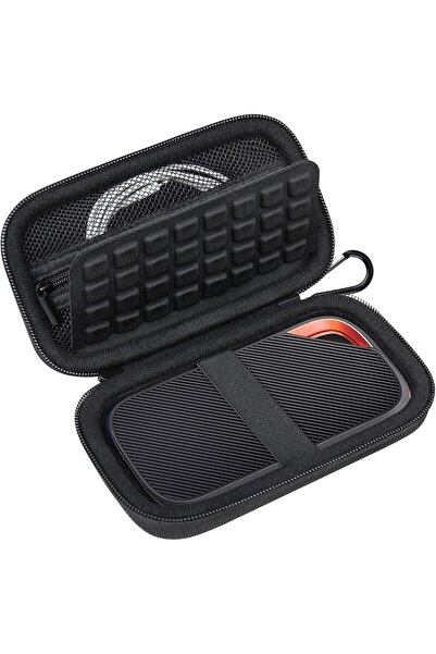 Lacdo Hard Carrying Case for SanDisk Extreme Pro USB4 Portable SSD (2TB/4TB), Black