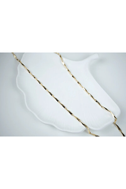 ATELİER TUĞBA Kol027 Vip Rod Plate Chain Necklace