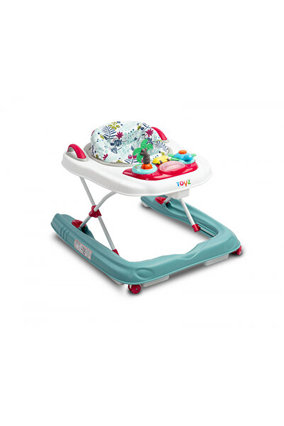 TOYZ by Caretero Premergator 2in1 pentru copii Toyz Surf Blossom, Roti pivotante, Model pliabil, Scaun reglabil pe in