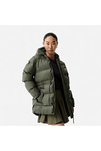 Hunter LEMHI SONIC WELDED PU PUFFER JACKET Kadın Haki Şişme Mont HARW0002252-KM