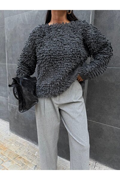 Cistern İstanbul Women's Plush Tassel Sweater