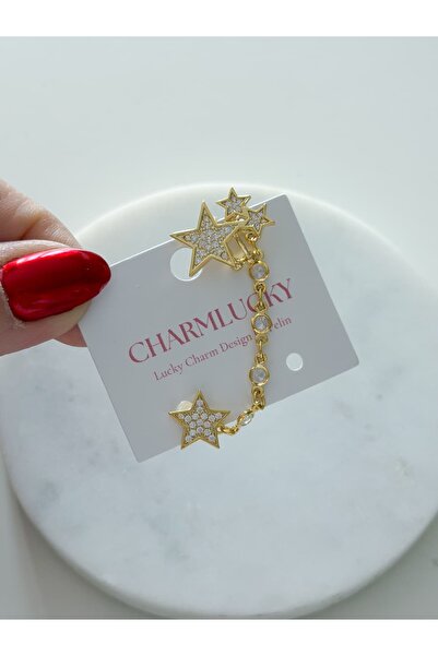 CHARMLUCKY Stone Star Earcuf-Earrings