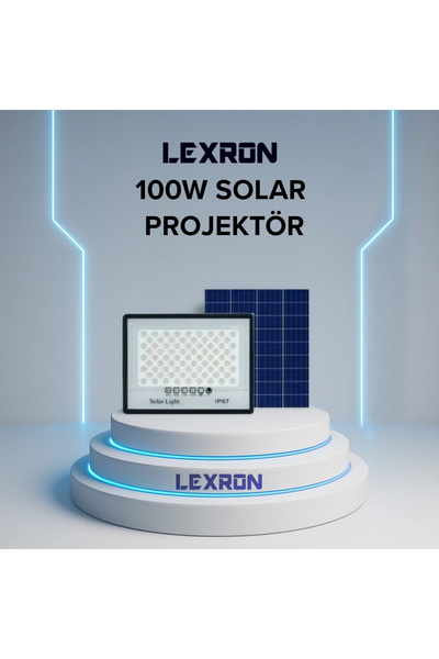 Lexron 100W Solar Projektör
