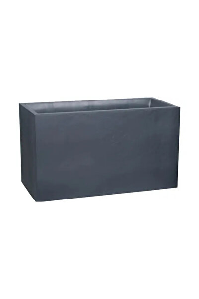 Stone Large rectangular planter anthracite 99.5x39.5x60 cm