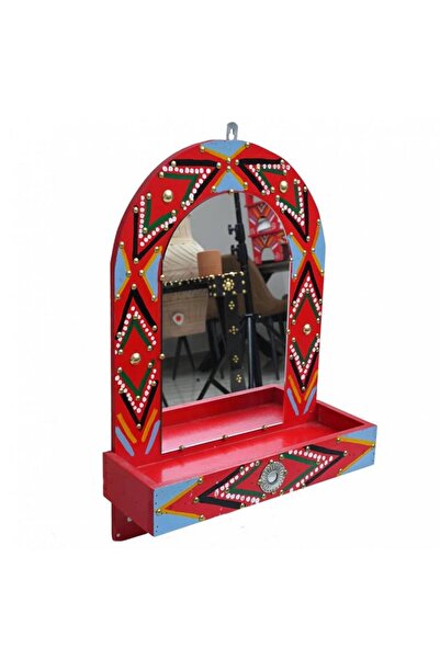 FHUESION مرآة تقليدية مع رف صغير