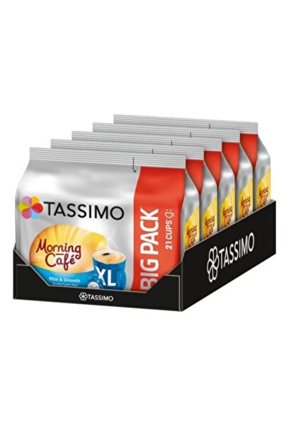 tassimo Set x 5 pachete cafea Morning Cafe Mild & Smooth XL 21 capsule