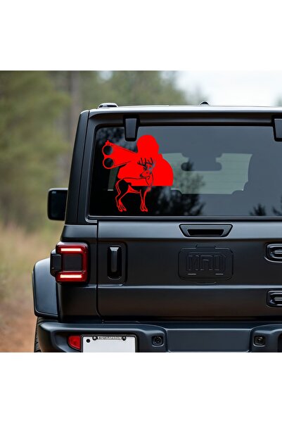 StickITsibiu Deer Hunter – 4×4 Off-Road Car Sticker – Dimensions 30x28 cm.