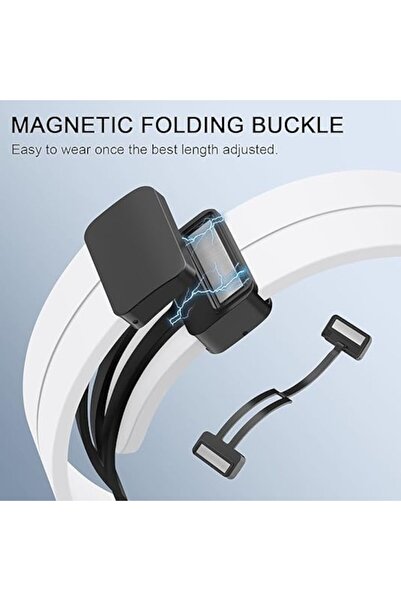 Sarphia Store Magnetic Silicone Watch Strap, Adjustable, Compatible with Huawei Watch GT2/3 Pro & Samsung Galaxy W