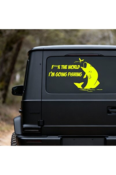 StickITsibiu I'm Going Fishing – Stickere Auto 4×4 Off-Road – Dimensiuni 100x60.7 cm.