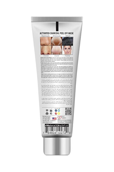 Fab lab Active Charcoal Peel-Off Face Mask – Deep‑Cleansing Detox Mask for Clear Skin - 100 ml