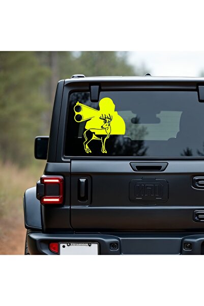 StickITsibiu Deer Hunter – Autocolant Auto 4×4 Off-Road – Dimensiuni 90x83 cm.