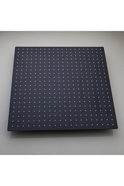 Mexen Matte black shower head, 50 x 50 cm