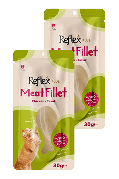 Reflex Meat Fillet Yetişkin Kediler için Ödül Maması Tavuk 30 Gr İkili Paket