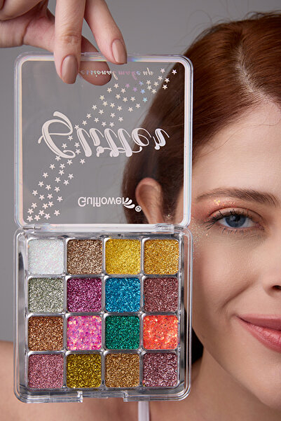 GulFlower 16 لونًا من ظلال العيون اللامعة اللامعة