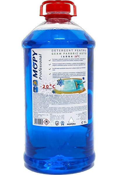 MOP Solutie parbriz 5L iarna albastru, rezistent -20 grade, Mopy