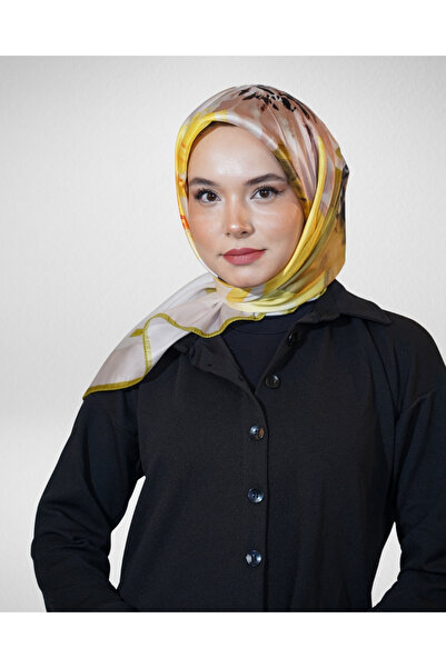 Akel Digital Crystal Scarf Pastel Floral Pattern