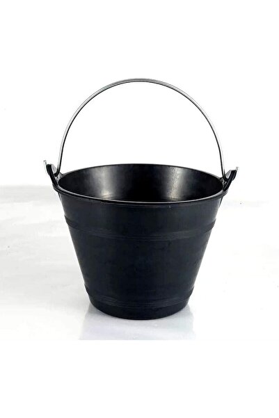 Raco دلو بلاستيكي خفيف الوزن من مادة PVC للبناء - أسود وأصفر (أسود)