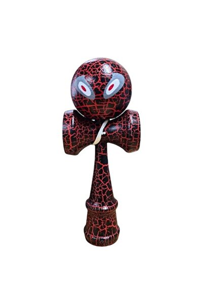 OEM Professional Wooden Kendama - Classic Model with Cracked Spider-Man Desig...