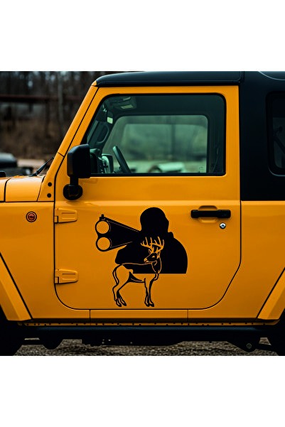 StickITsibiu Deer Hunter – 4×4 Off-Road Car Sticker – Dimensions 70x65 cm.
