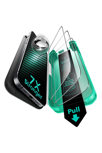 ESR مجموعة من 3 قطع من واقيات الشاشة الزجاجية 9H+ لهاتف iPhone 17/iPhone 16 Pro