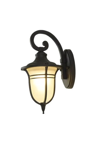 luminastar Felinar de perete modern pentru exterior, soclu E27, maxim 60W, 220V, negru