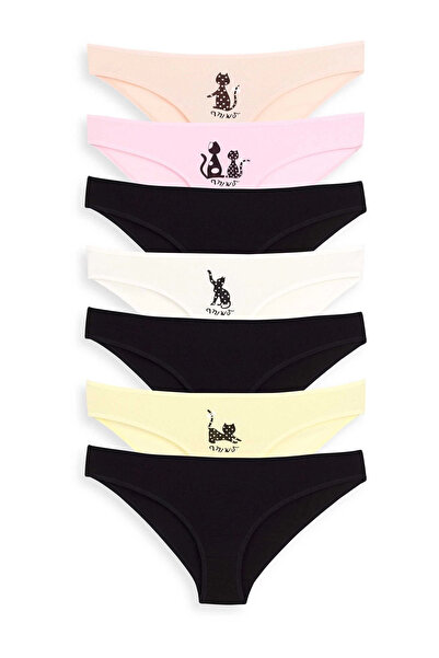 Miss Puddra Γυναικεία εσώρουχα 7 τεμαχίων Cats