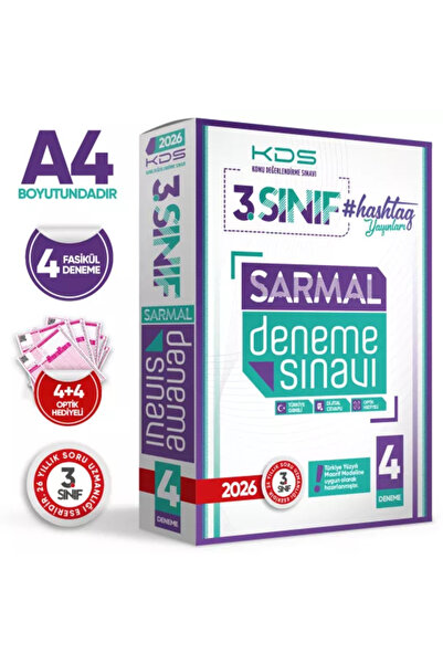 Karakutu Yayınları 2026 3.Sınıf #hashtag Kazanım Değerlendirme Sınavı 4lü SAR...