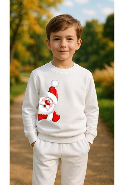 playwear Παιδικό Φούτερ Σετ με Στάμπα Χριστουγέννων για Κορίτσια και Αγόρια, ...