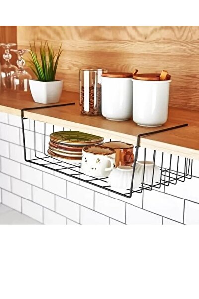 DEFNE AVM Dolap içi kangruru raf çelik sepet askılı raf düzenleyici sepet