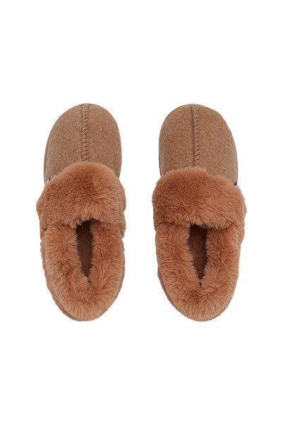 ESOTIQ Women's Fluffy Home Slippers Closed Style Fur Teddy Lining Super Warm ...